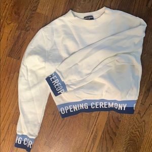 Opening Ceremony Cropped Sweatshirt